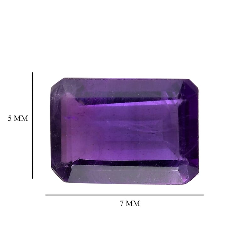AA African Amethyst Set of 2 (Oct 7x5 mm) 1.56 ctw Loose Gemstone