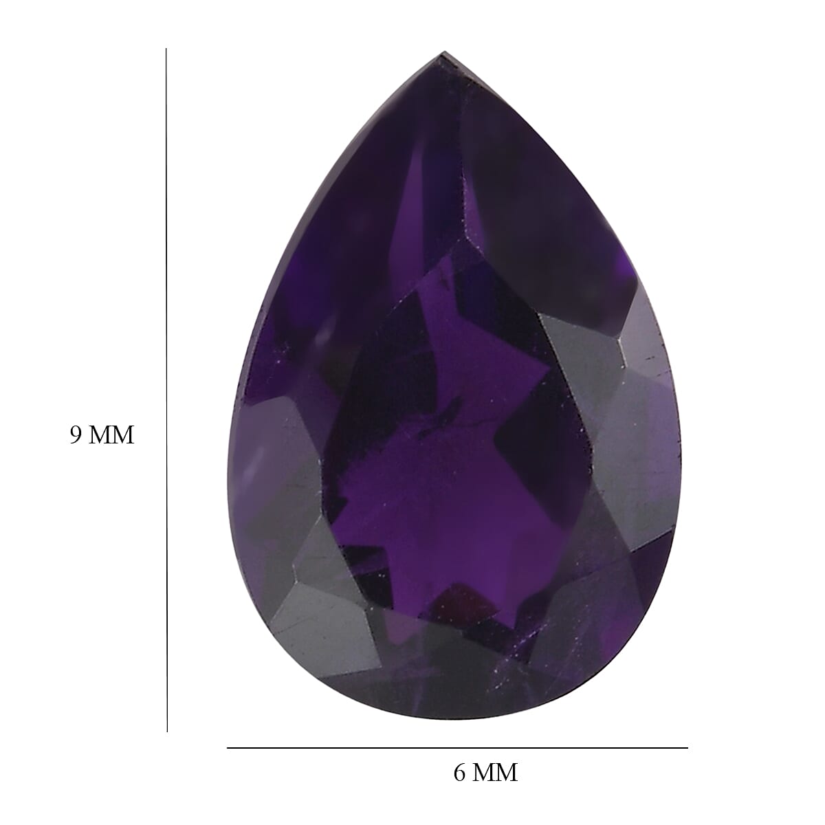 AA Moroccan Amethyst (Pear 9x6 mm) 1.13 ctw Loose Gemstone