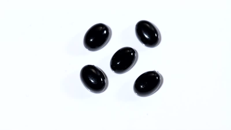 Black Onyx Set of 5 (Ovl 7x5 mm) 4.43 ctw Loose Gemstone