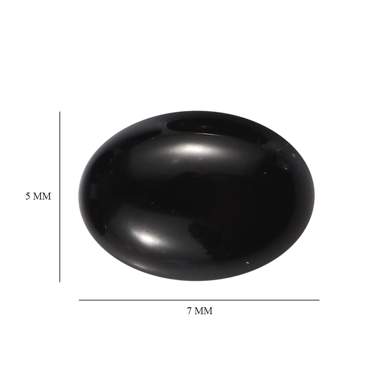 Black Onyx Set of 5 (Ovl 7x5 mm) 4.43 ctw Loose Gemstone image number 4