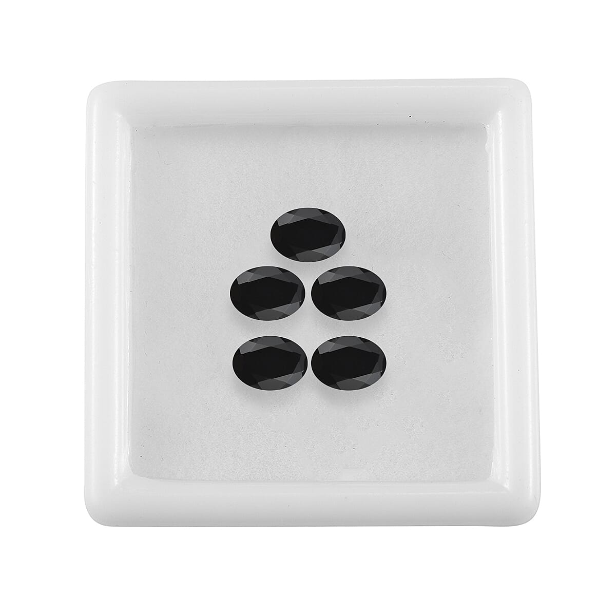 AA Black Onyx Set of 5 (Ovl 7x5 mm) 3.25 ctw Loose Gemstone