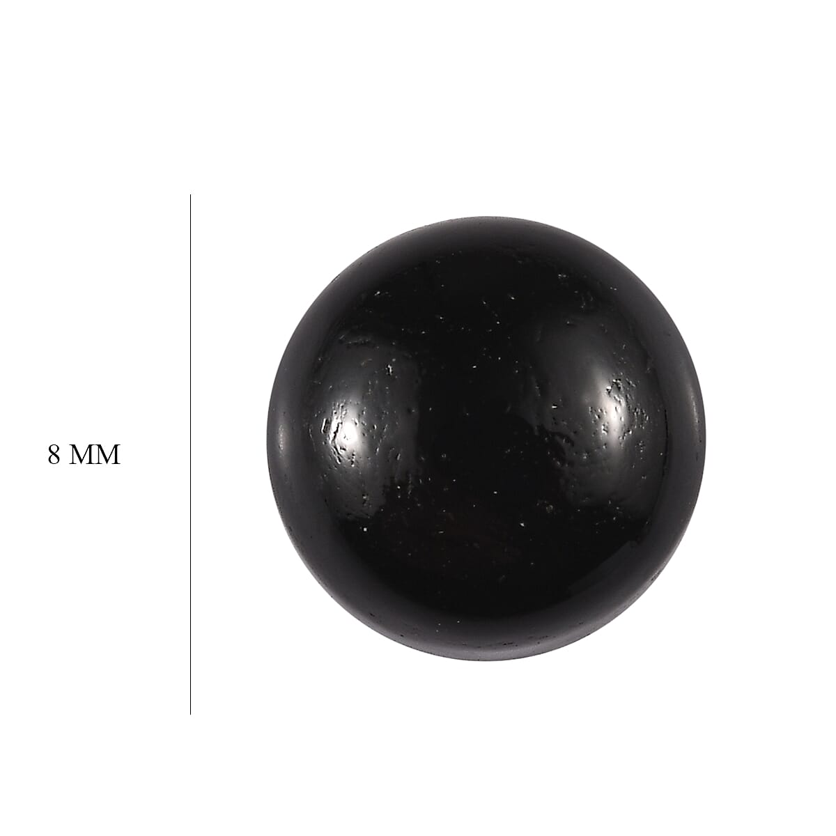 Black Onyx (Rnd 8 mm) 2.09 ctw Loose Gemstone