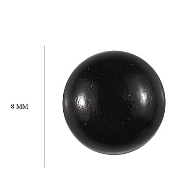 Black Onyx (Rnd 8 mm) 2.09 ctw Loose Gemstone