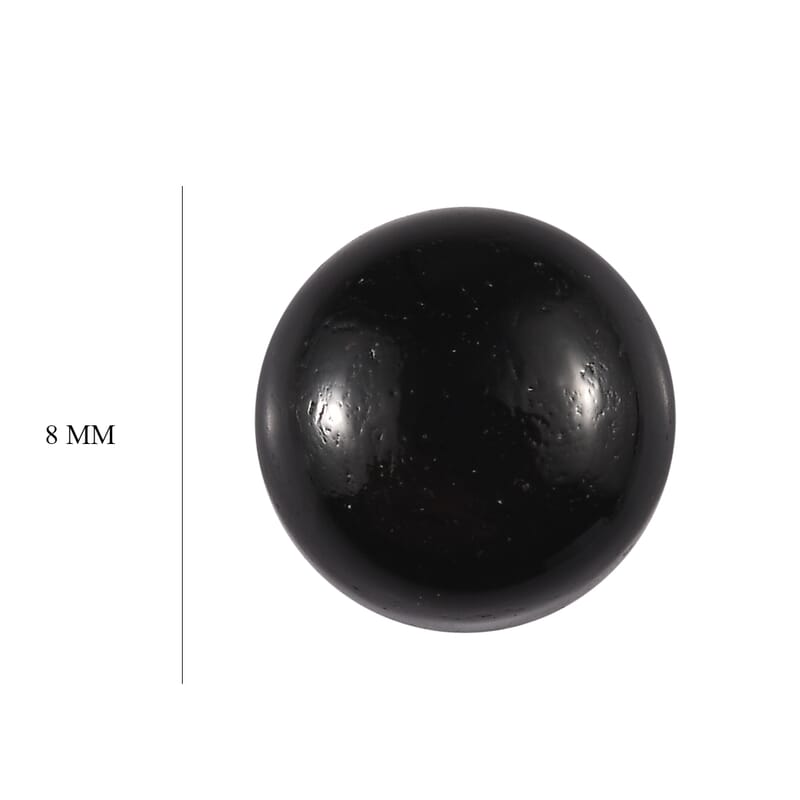 Black Onyx (Rnd 8 mm) 2.09 ctw Loose Gemstone