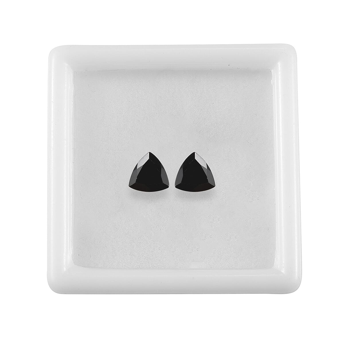 Thai Black Spinel Set of 2 (Trl 5 mm) 1.06 ctw Loose Gemstone