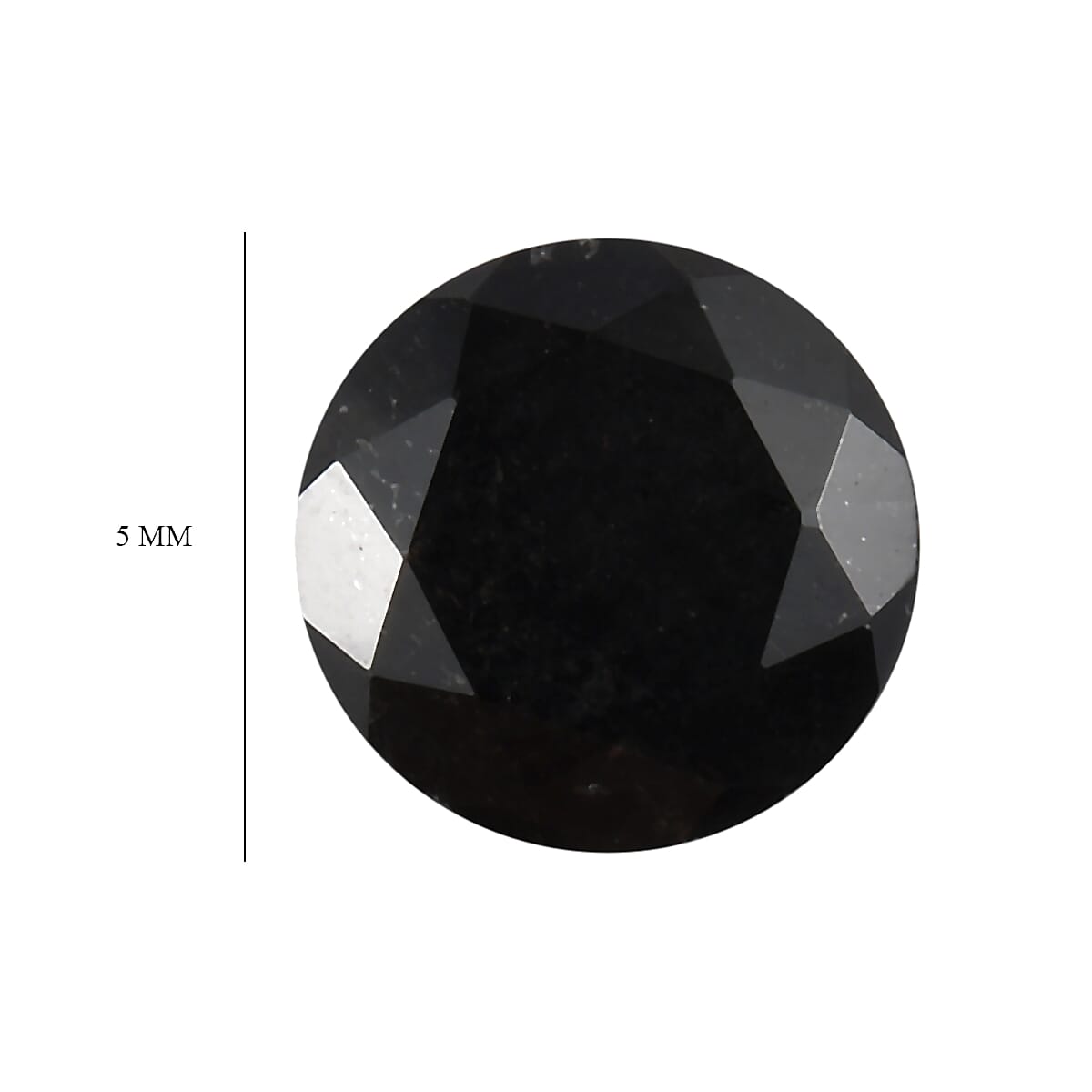 Australian Black Tourmaline Set of 2 (Rnd 6 mm) 1.65 ctw Loose Gemstone