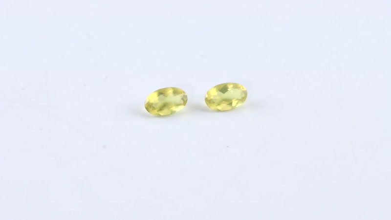 Canary OpalÂ Set of 2 (Oval 5x3 mm) 0.30 ctw Loose Gemstone