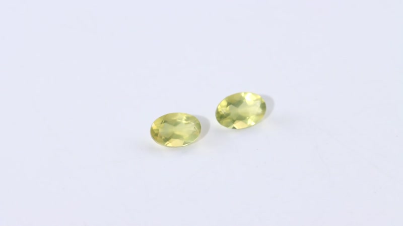 Canary OpalÂ Set of 2 (Ovl 6x4 mm) 0.62 ctw Loose Gemstone