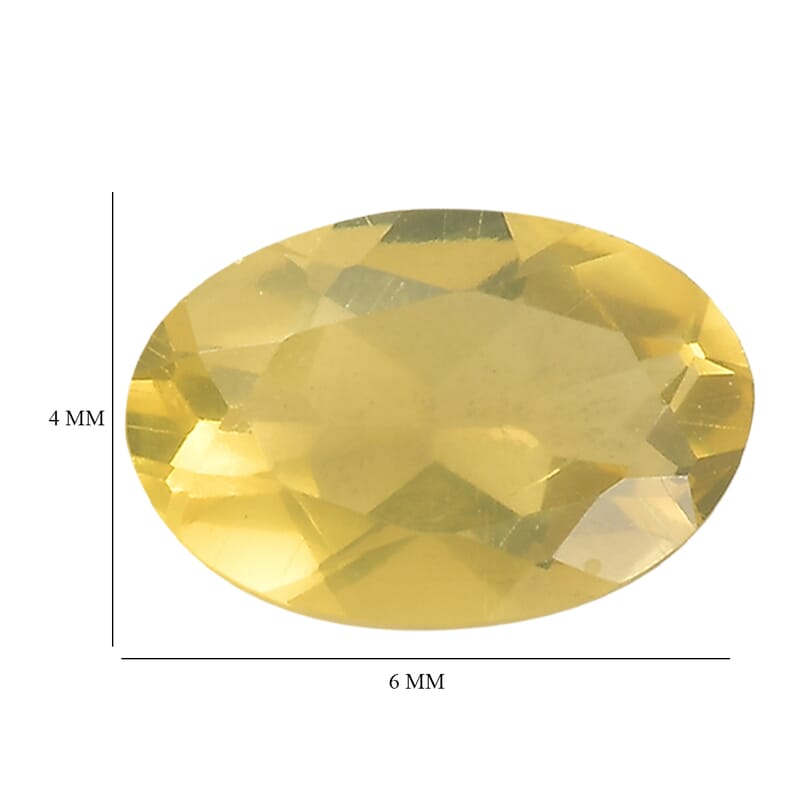 Canary OpalÂ Set of 2 (Ovl 6x4 mm) 0.62 ctw Loose Gemstone