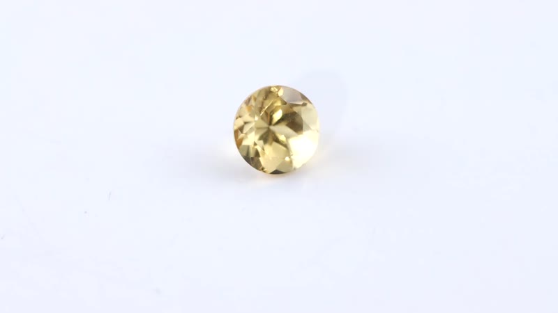 Brazilian Citrine (Rnd 7 mm) 1.07 ctw Loose Gemstone