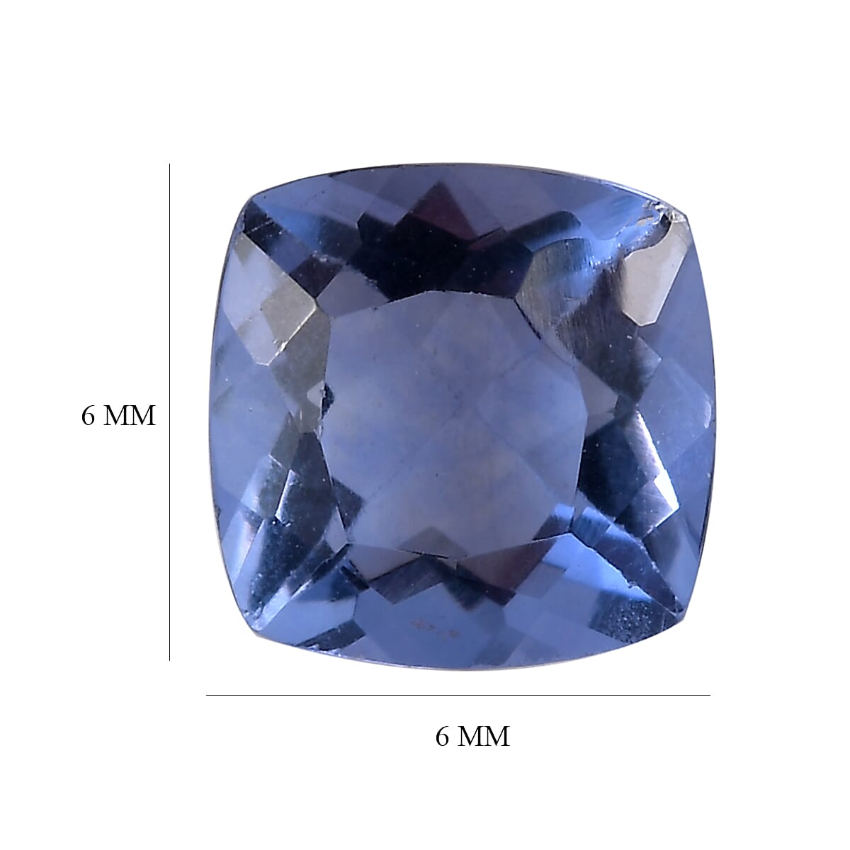 Color Change Fluorite (IR) (Cush 6x6 mm) 1.00 ctw Loose Gemstone image number 4