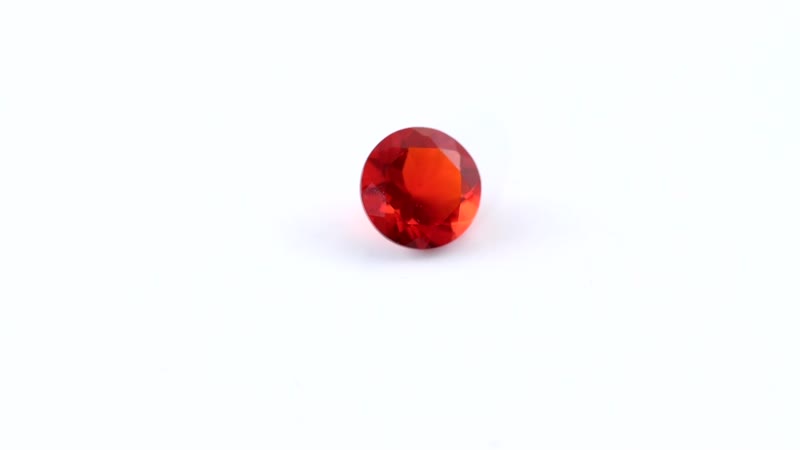 Jalisco Fire Opal (Rnd 7 mm) 0.86 ctw Loose Gemstone