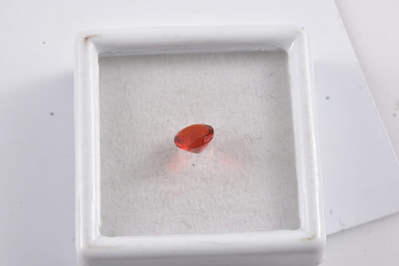 Jalisco Fire Opal (Rnd 7 mm) 0.86 ctw Loose Gemstone