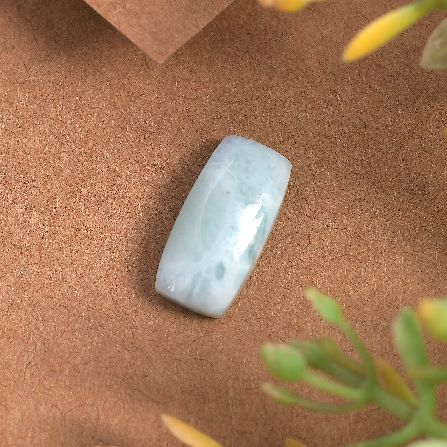 Larimar (Cush 14x7 mm) 3.80 ctw Loose Gemstone