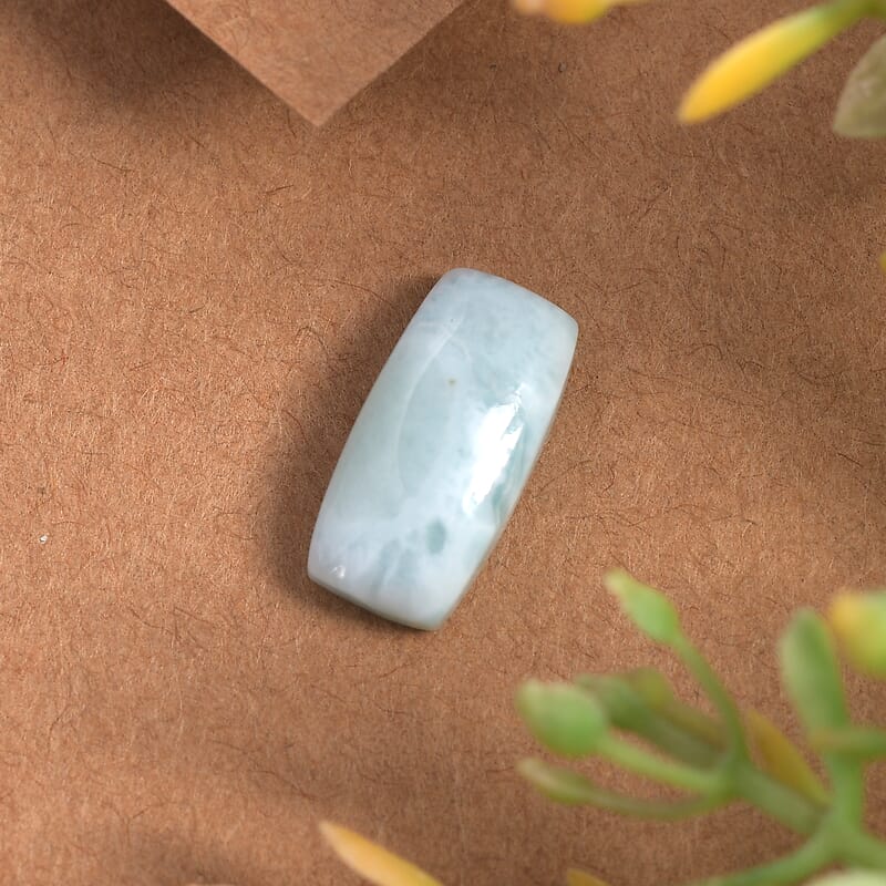 Larimar (Cush 14x7 mm) 3.80 ctw Loose Gemstone
