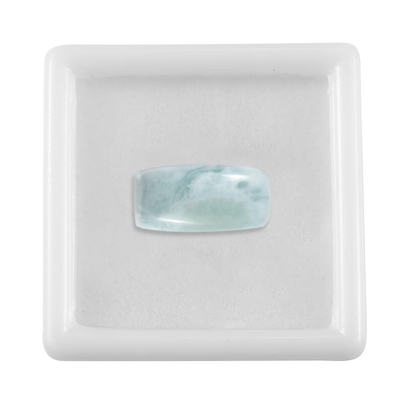 Larimar (Cush 14x7 mm) 3.80 ctw Loose Gemstone