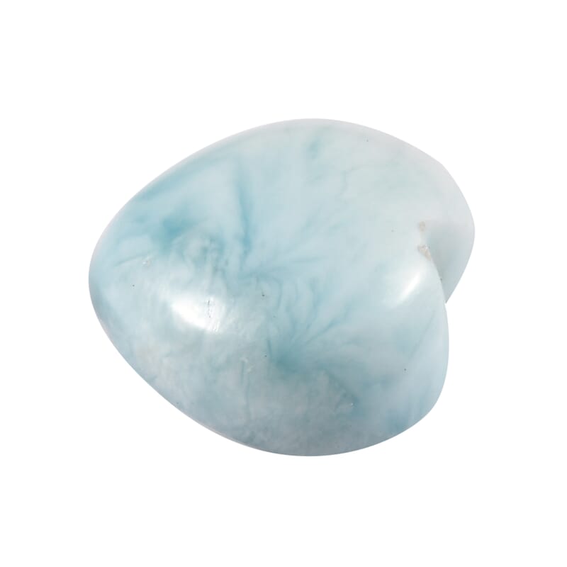 Larimar (Hear 10 mm) 3.58 ctw Loose Gemstone