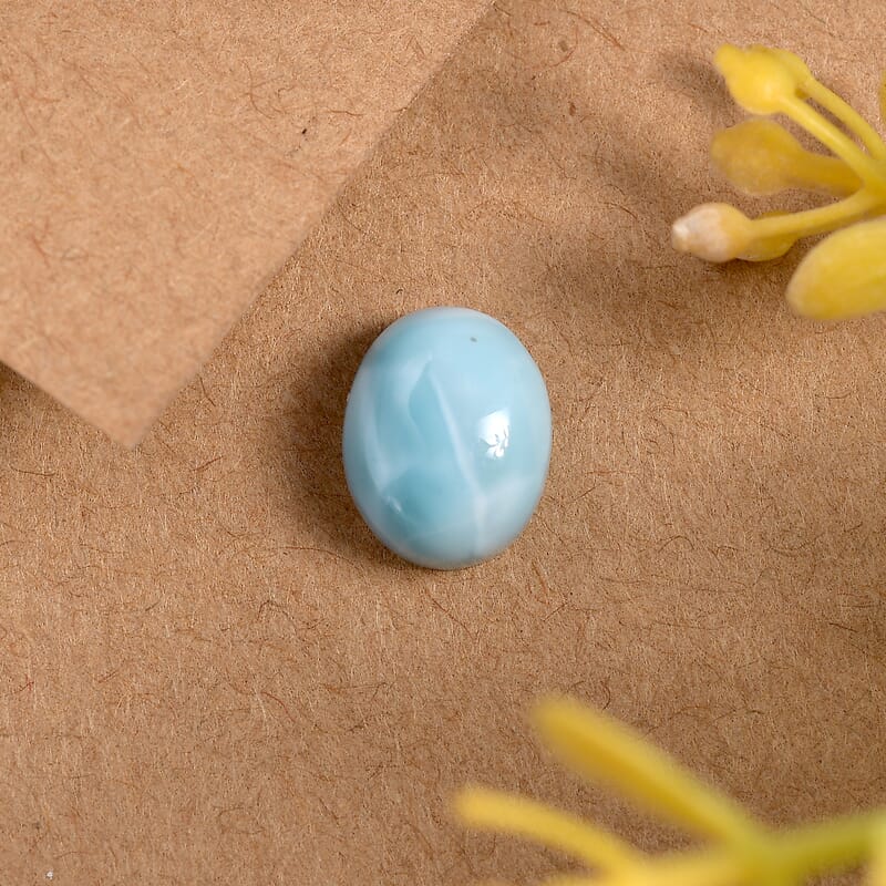 Larimar (Ovl 10x8 mm) 2.72 ctw Loose Gemstone