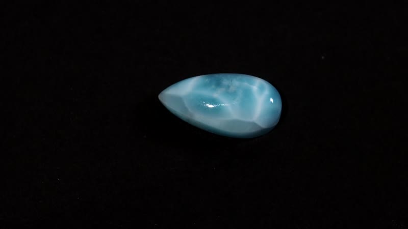 Larimar (Pear 16x8 mm) 4.64 ctw Loose Gemstone