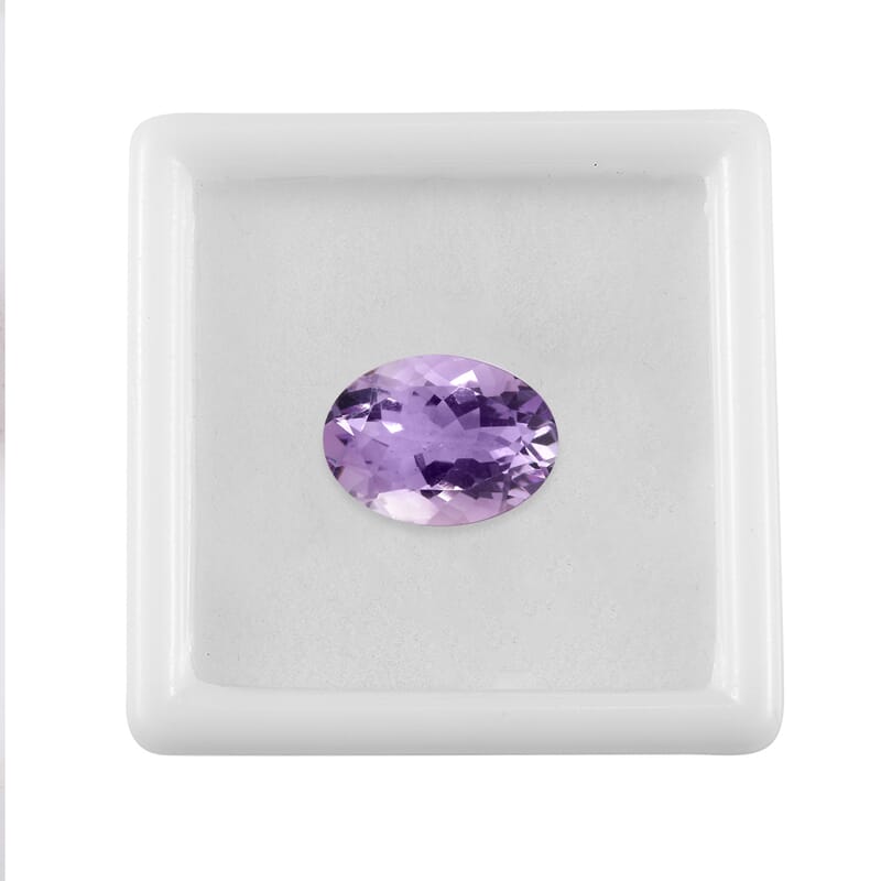 Rose De France Amethyst (Ovl 14x10 mm) 4.49 ctw Loose Gemstone