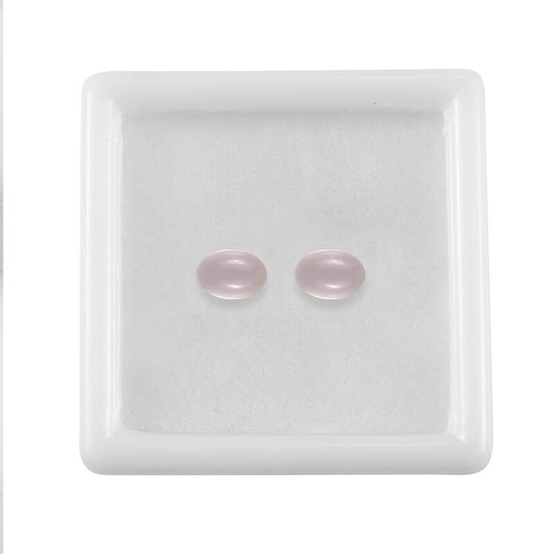 Galilea Rose Quartz Set of 2 (Ovl 7x5 mm) 1.69 ctw Loose Gemstone