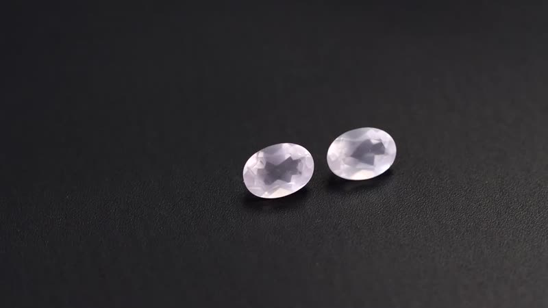 AA Galilea Rose Quartz Set of 2 (Ovl 7x5 mm) 1.40 ctw Loose Gemstone