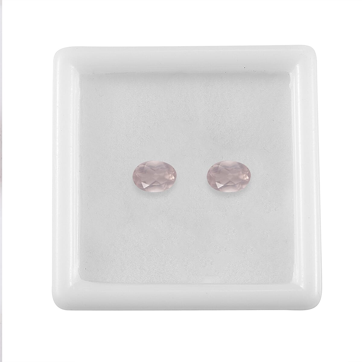 AA Galilea Rose Quartz Set of 2 (Ovl 7x5 mm) 1.40 ctw Loose Gemstone