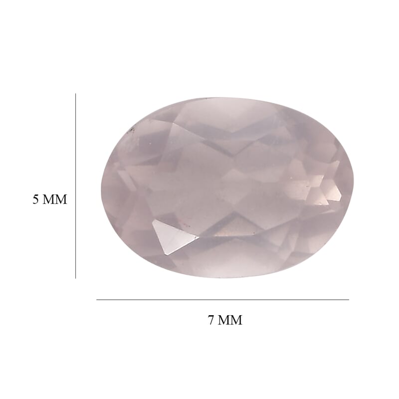 AA Galilea Rose Quartz Set of 2 (Ovl 7x5 mm) 1.40 ctw Loose Gemstone