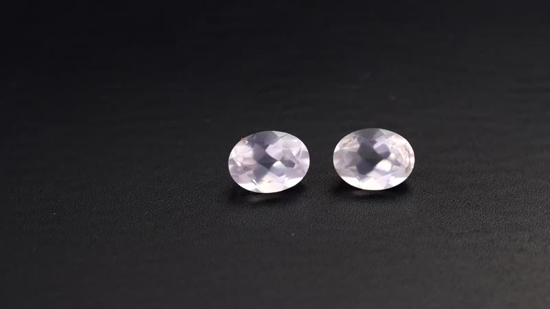 Galilea Rose Quartz Set of 2 (Ovl 8x6 mm) 2.21 ctw Loose Gemstone