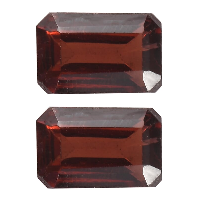 Mozambique Garnet Set of 2 (Oct 6x4 mm) 1.49 ctw Loose Gemstone