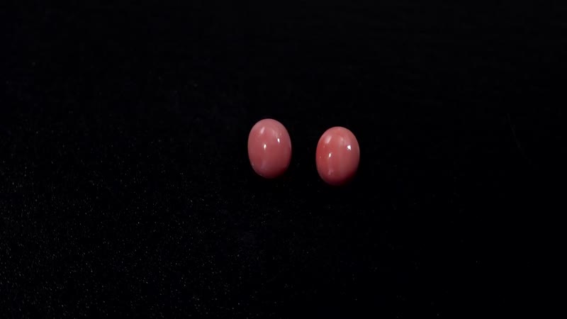 Peach Opal Set of 2 (Ovl 7x5 mm) 1.09 ctw Loose Gemstone