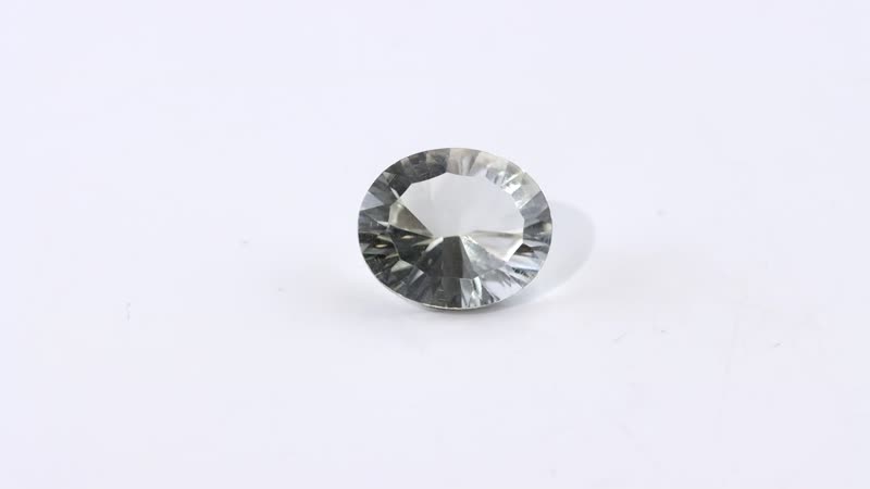 Montezuma Prasiolite (Ovl 12x10 mm) 4.13 ctw Loose Gemstone