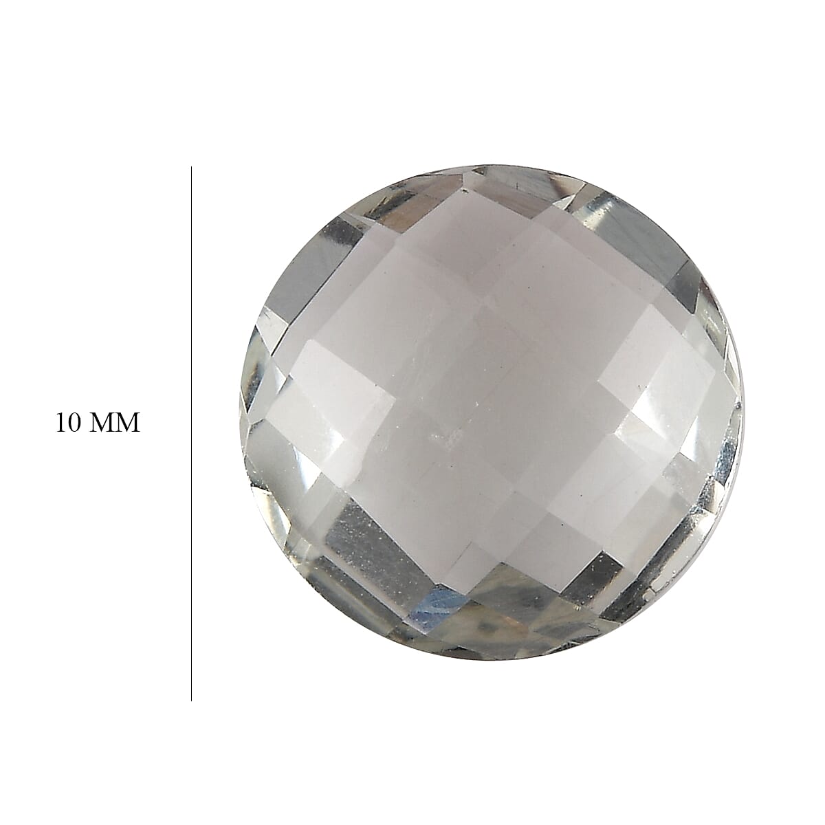 Montezuma Prasiolite (Rnd 10 mm) 3.00 ctw Loose Gemstone image number 4