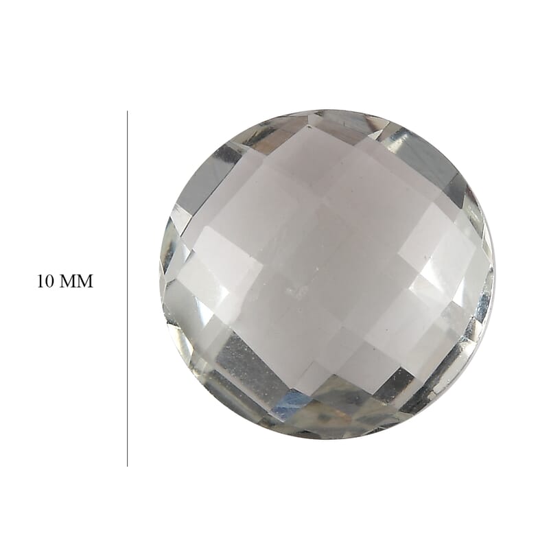 Montezuma Prasiolite (Rnd 10 mm) 3.00 ctw Loose Gemstone