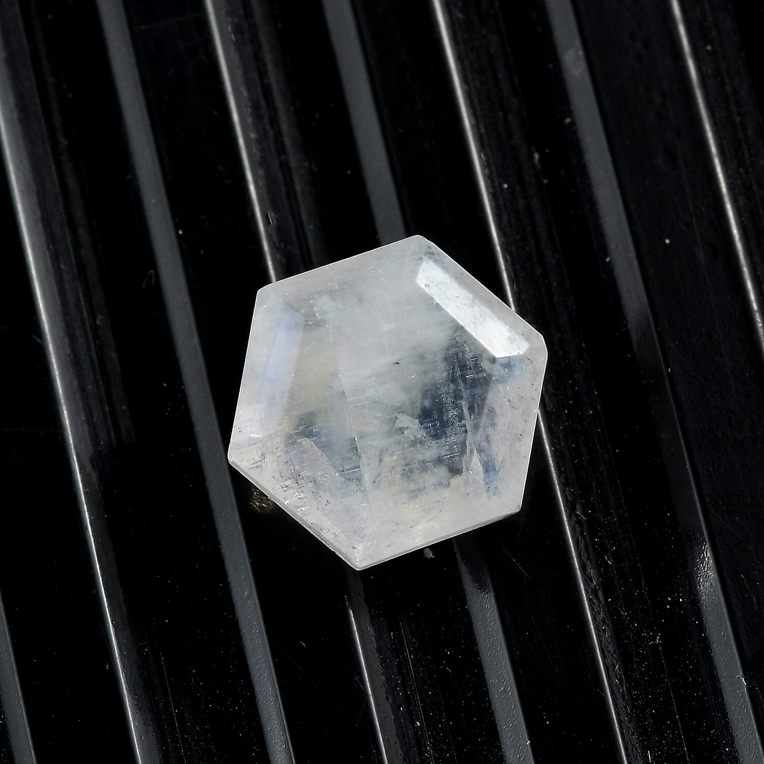 Rainbow Moonstone (Hexagon 10x10 mm) 3.66 ctw Loose Gemstone
