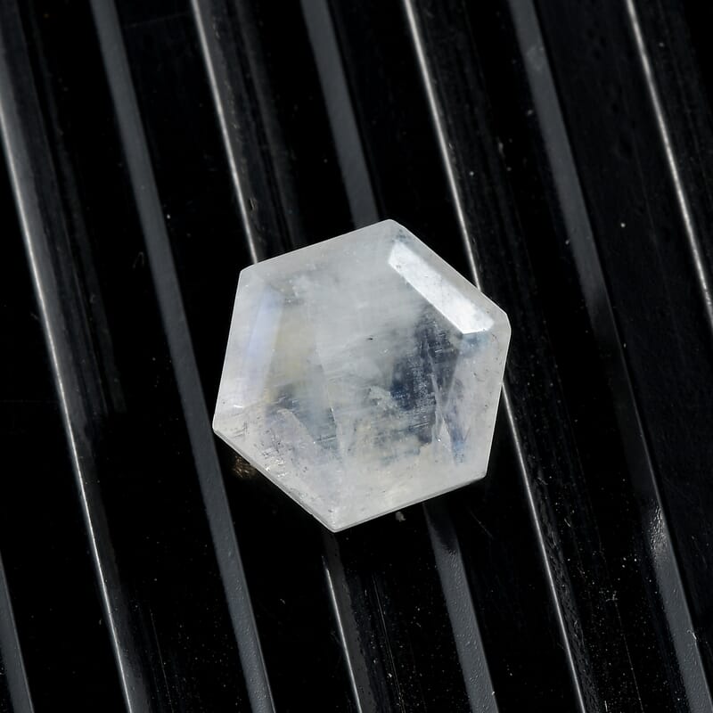 Rainbow Moonstone (Hexagon 10x10 mm) 3.66 ctw Loose Gemstone
