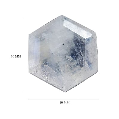 Rainbow Moonstone (Hexagon 10x10 mm) 3.66 ctw Loose Gemstone