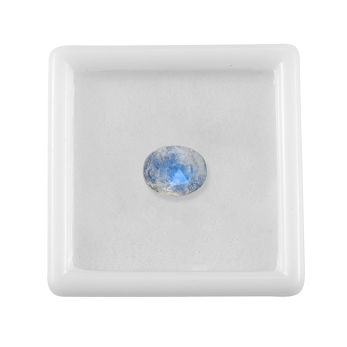 Rainbow Moonstone (Ovl 10x8 mm) 2.55 ctw Loose Gemstone
