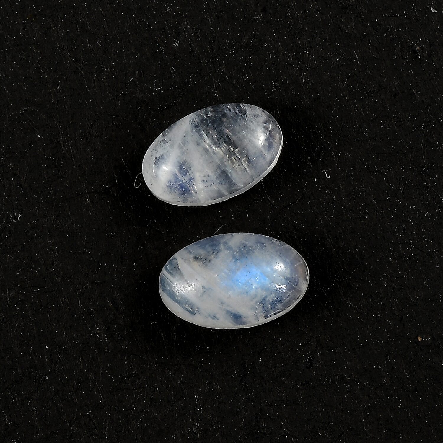 Rainbow Moonstone Set of 2 (Oval 5x3 mm) 0.50 ctw Loose Gemstone