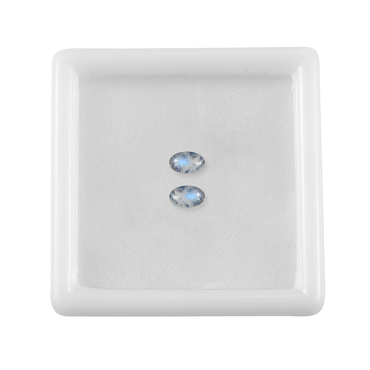 Rainbow Moonstone Set of 2 (Oval 5x3 mm) 0.50 ctw Loose Gemstone