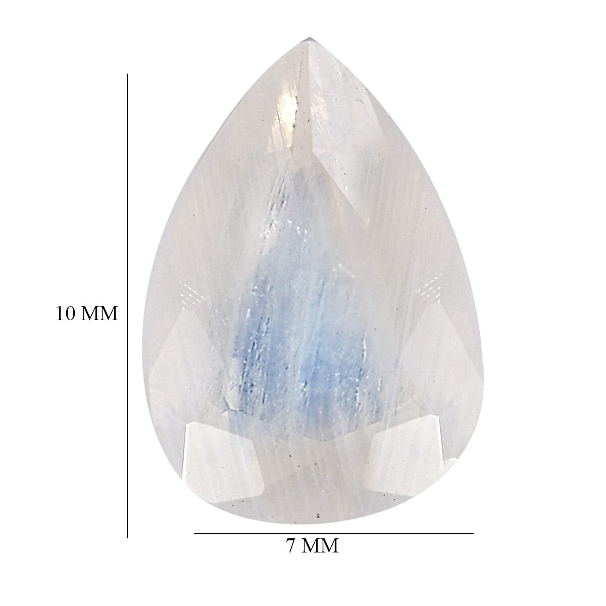 Rainbow Moonstone (Pear 10x7 mm) 1.50 ctw Loose Gemstone
