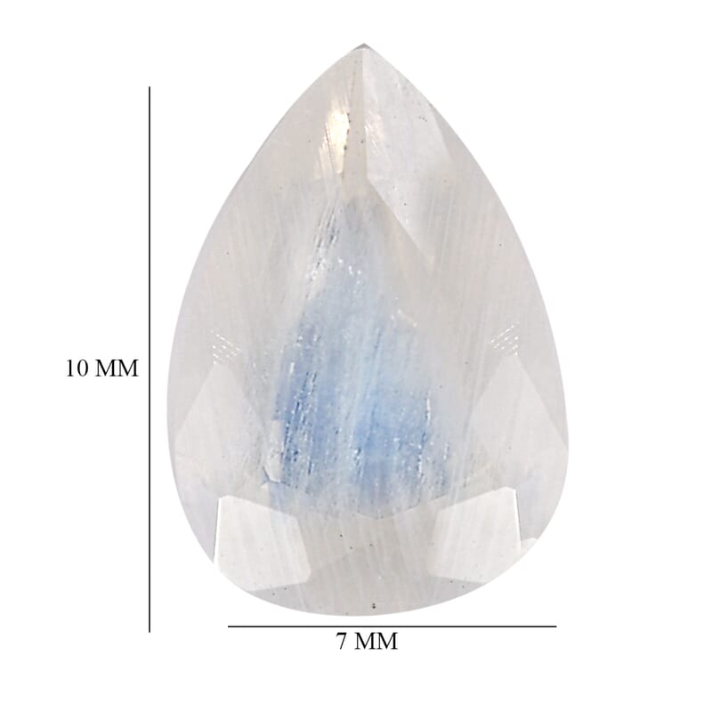 Rainbow Moonstone (Pear 10x7 mm) 1.50 ctw Loose Gemstone