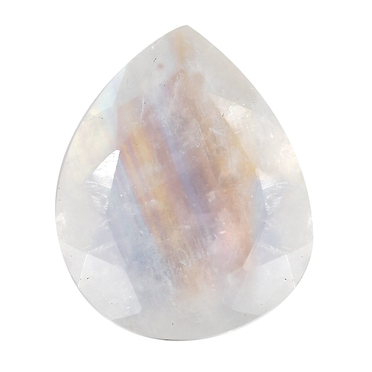 AA Rainbow Moonstone (Pear 12x10 mm) 3.86 ctw Loose Gemstone