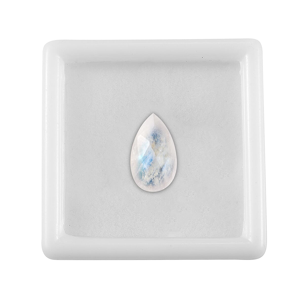 Rainbow Moonstone (Pear 14x8 mm) 3.12 ctw Loose Gemstone