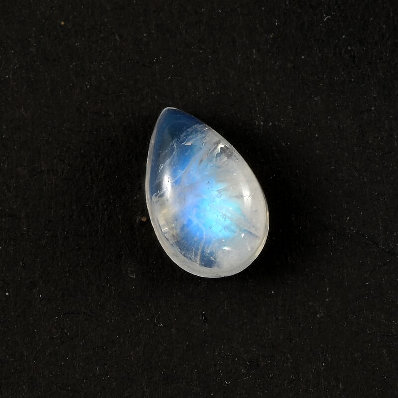 Rainbow Moonstone (Pear 8x5 mm) 1.05 ctw Loose Gemstone