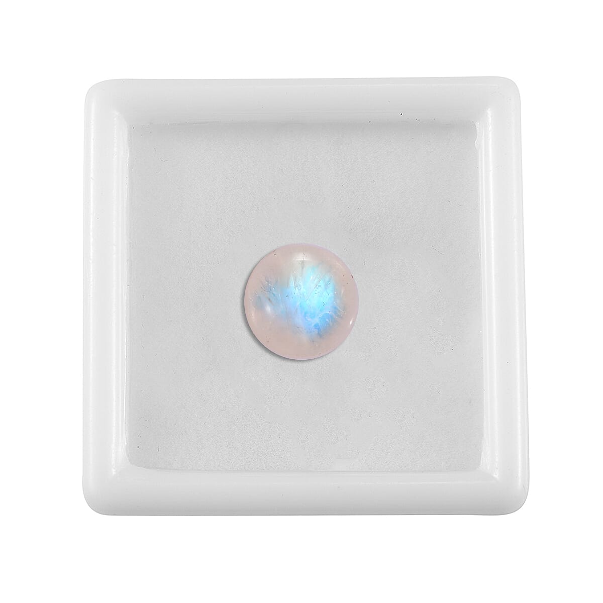 Rainbow Moonstone (Rnd 10 mm) 4.06 ctw Loose Gemstone