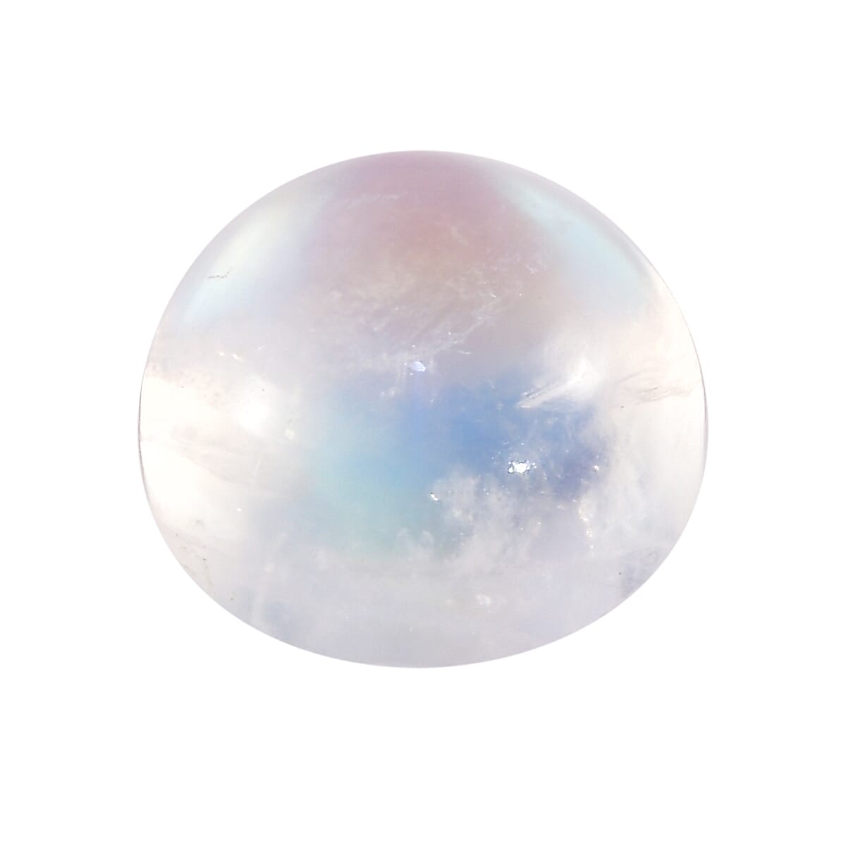 AA Rainbow Moonstone (Rnd 7 mm) 1.46 ctw Loose Gemstone image number 2