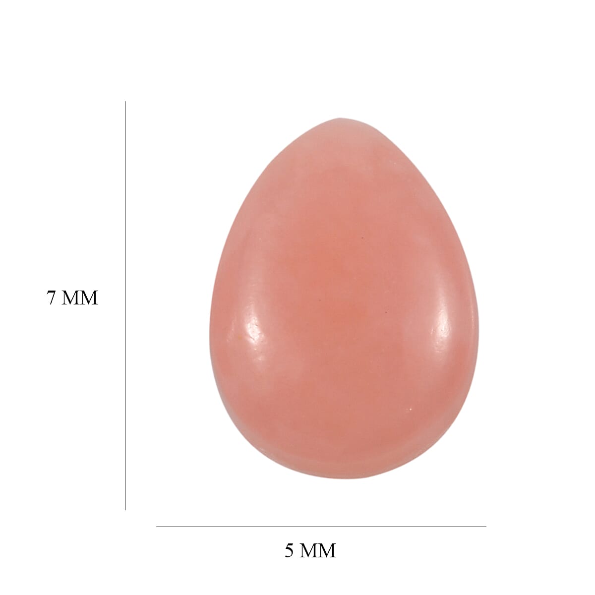 AA Peruvian Pink Opal Set of 2 (Pear 7x5 mm) 1.16 ctw Loose Gemstone