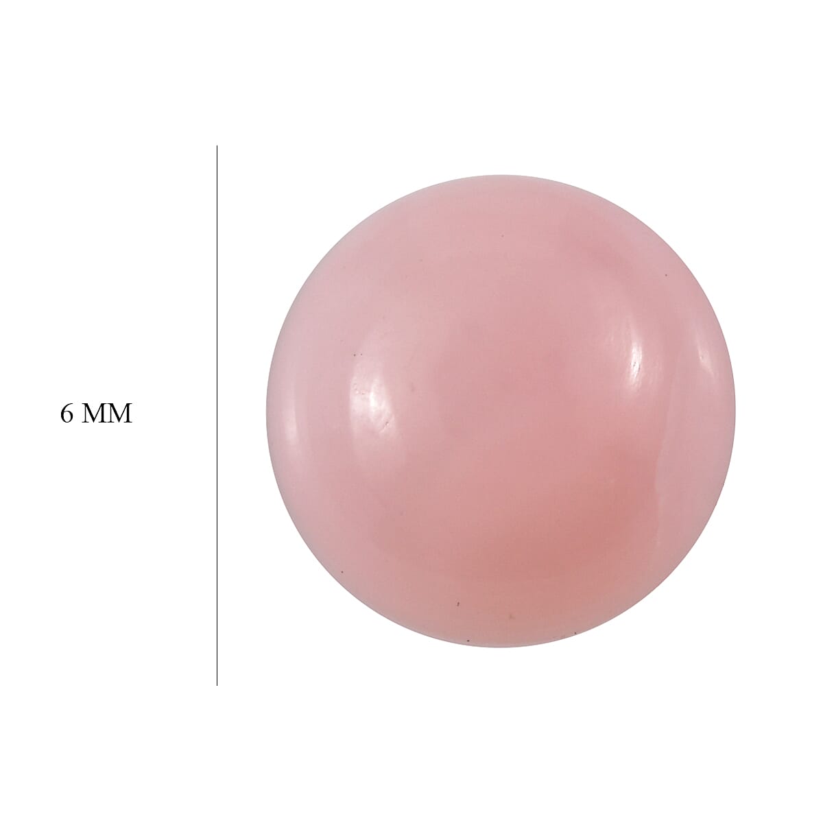 AA Peruvian Pink Opal (Rnd 6 mm) 1.68 ctw Loose Gemstone