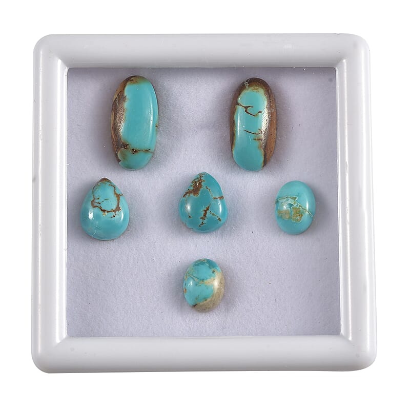 Blue Moon Turquoise Assorted Box (Mix Size) 15.00 ctw